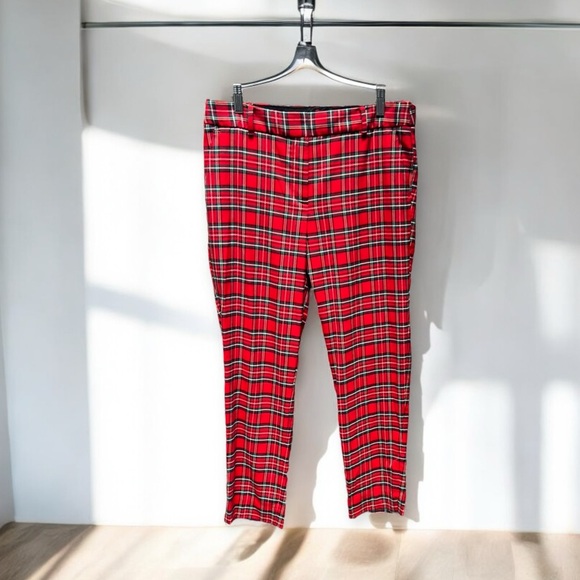 Talbots Pants - 🌻Talbots Hampshire Apple Cider Plaid Tartan Ankle Pants Size 8 Petite
